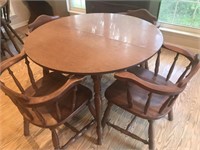 Round Table & 4 Chairs Lot B