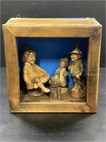 Tom Clark Gnomes In Wood Shadow Box