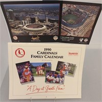 1990 St. Louis Cardinals Calendar and Stadium Pics