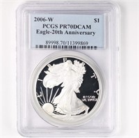 2006-W Proof Silver Eagle PCGS PR70 DCAM