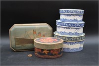 5 Vtg. Boxes & Benson's "Queen Mary" Candy Tin