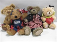 Four Teddy Bears Tallest 16"