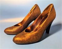 Chinese Laundry Gold Glitter Ladies Heels