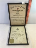 Army Certificates