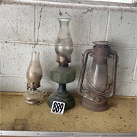 Vintage Lantern & Oil Lamps