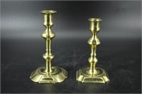 Early English Brass Candlesticks