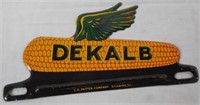 DeKalb license plate topper