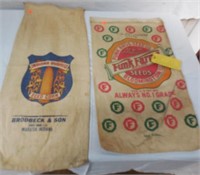 Lot of 2 Seed Bags