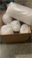 Large box lot with six bags of bubble wrap,