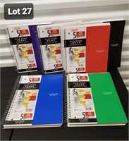 5 subject notebook