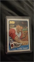 2001 Luis Tiant Topps Team Legends Auto Signed Car