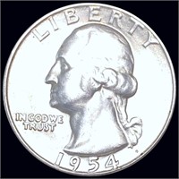 1954-S Washington Silver Quarter UNCIRCULATED