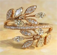 18Kt Gold Natural Diamond Ring