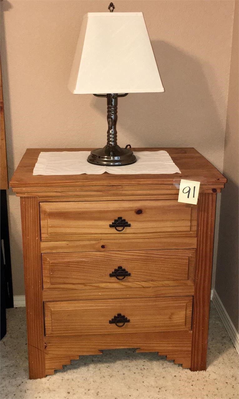 Night Stand with Lamp