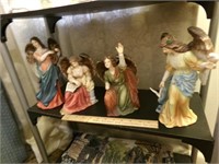 Lower Shelf of Angel Figures