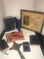 VINTAGE BIBLES, CROSS AND MORE