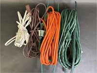 Extension Cords, Brown, White, Orange Green