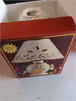 Lenox holiday Christmas candle lamp in the box.