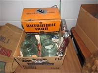 GREEN CANNING JARS METAL FLASHLIGHTS AND MORE
