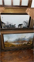Framed artwork - variety of styles with wooden