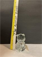 Fenton glass April bear