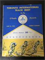 Rare 1965 Toronto International Track Program