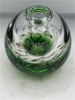 Edward Hald Sweden 1883-1980 glass vase Orrefors