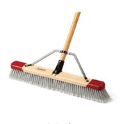 24 in. Easy to Assemble Indoor Push Broom - No har