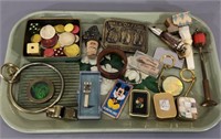 Music Boxes, Bone Game Chips, Whistles, Buckle