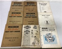 (9) Manuals- Briggs & Stratton, Kohler, Wisconsin