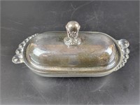 Vtg 1847 Rogers Silver Plate Butter Dish