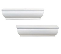 Home Decorators Collection White Floating Ledge