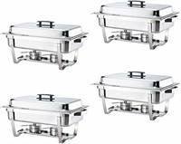ALPHA LIVING 4 PACK 8 QUART CHAFING DISH CONTAINER