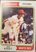 1974 Jim Kaat Signed Topps #440