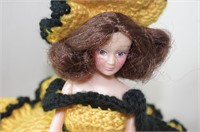 Knitted Yarn Doll Sewing box