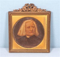 Miniature Oil Portrait of Franz Liszt