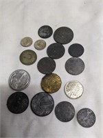 1940's WWII Foreign Coins