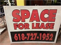 Space for Lease sign