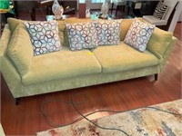 PEA GREEN SLEEPER SOFA 94 IN X 41 IN