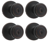 Qty 4- Entry Door Knobs