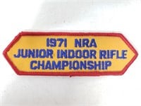 1971 NRA junior championship patch
