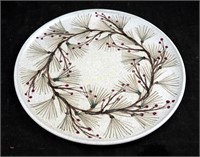 Vintage Shattuck? Signed Pine Berry Pottery Plate