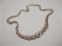 Milor Sterling Silver Graduated Twists Necklace