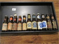 Tray of Misc Beer Bottle Salt & Pepper Shakers
