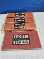 Vintage 4 Empty Lionel Train Boxes