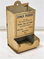 Early Gower Produce Tin Match Safe