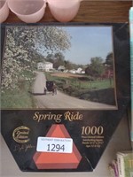 Spring Ride Amish country jigsaw puzzle 1000