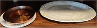 Turkey Platter & Various Plates, Pennies