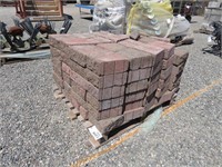 Pallet of Assorted 4" Concrete Garden Wall Bricks