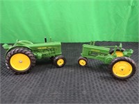 2 JD toy tractors
